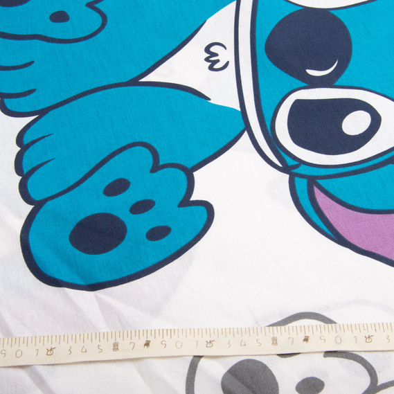 Ткань бязь ранфорс для постельного белья, хлопок, 130 гр/м2, 240 см 25100863/3 Стіч білий, фото 5