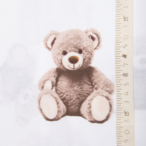 Ranfors coarse calico fabric 8110 v-10 Ведмежата беж, фото 5