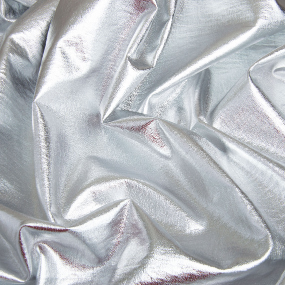 Тканина парча Роксолана стрейч 145 см декоративна тканина для костюмів та декору срібло , фото 2