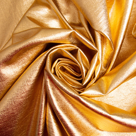 Тканина парча Роксолана стрейч 145 см декоративна тканина для костюмів та декору золото, фото 1