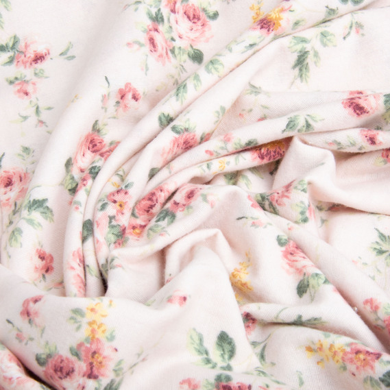 Cotton flannel fabric, 240 cm wide 170 g/m2 soft fabric suitable for bedding and baby swaddles 10.20795/34 Прованс пудра, фото 3