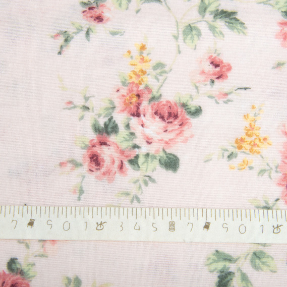 Cotton flannel fabric, 240 cm wide 170 g/m2 soft fabric suitable for bedding and baby swaddles 10.20795/34 Прованс пудра, фото 5