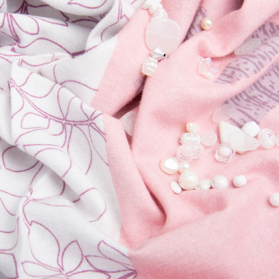 Тканина фланель бавовна 240 см 170 гр/м2, м`яка тканина для постільної білизни, пелюшок 9.23309/7 Гілочка лілова, фото 5