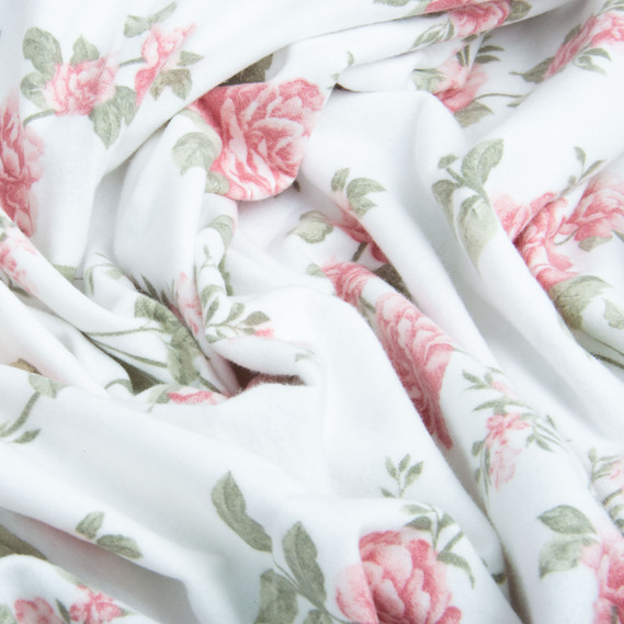Cotton flannel fabric, 240 cm wide 170 g/m2 soft fabric suitable for bedding and baby swaddles 6.23892/13 Троянда пудра, фото 3