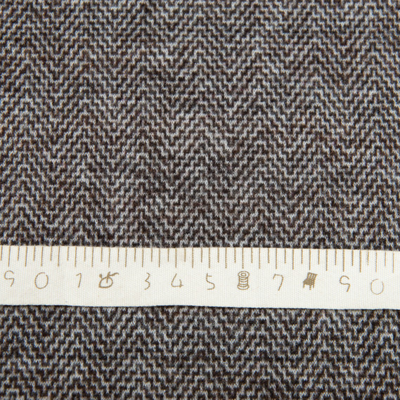 Ткань трикотаж Кашемир, 400 гр/м2, 150 см V-7 коричневий, фото 4