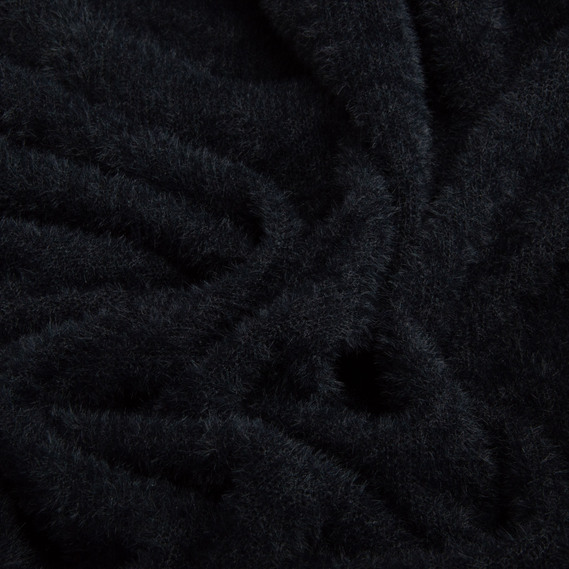 Ткань трикотаж однотонный для одежды 160 см 520 гр/м2, для платьев, костюмов, мягкая, эластичная V-1001 чорний, фото 2