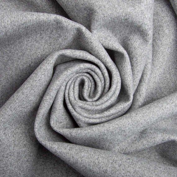 Ткань пальтовая Ленора Меланж 150 см 370 гр/м2, плотная ткань для верхней одежды, пальто и курток св.сіра, фото 1
