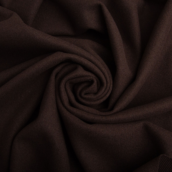 Ткань пальтовая Ленора Меланж 150 см 370 гр/м2, плотная ткань для верхней одежды, пальто и курток шоколад, фото 1