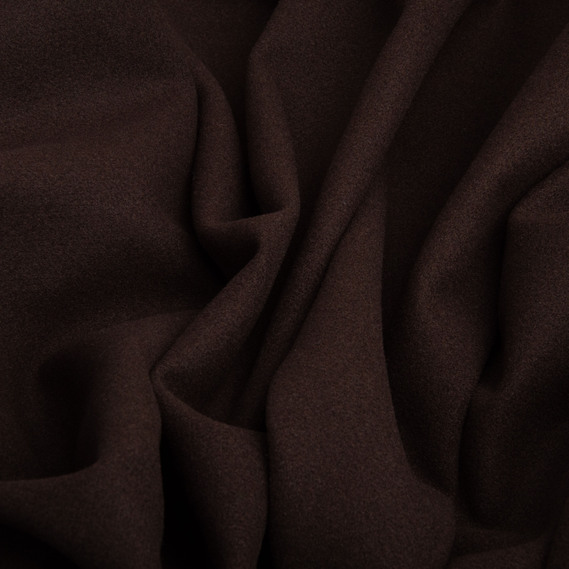 Ткань пальтовая Ленора Меланж 150 см 370 гр/м2, плотная ткань для верхней одежды, пальто и курток шоколад, фото 2