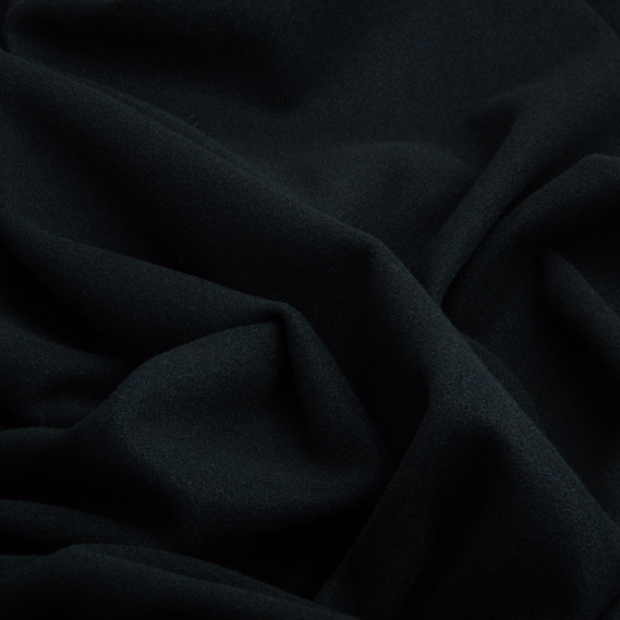 Ткань пальтовая Фреди 150 см 370 гр/м2, плотная ткань для верхней одежды, пальто и курток чорна, фото 2