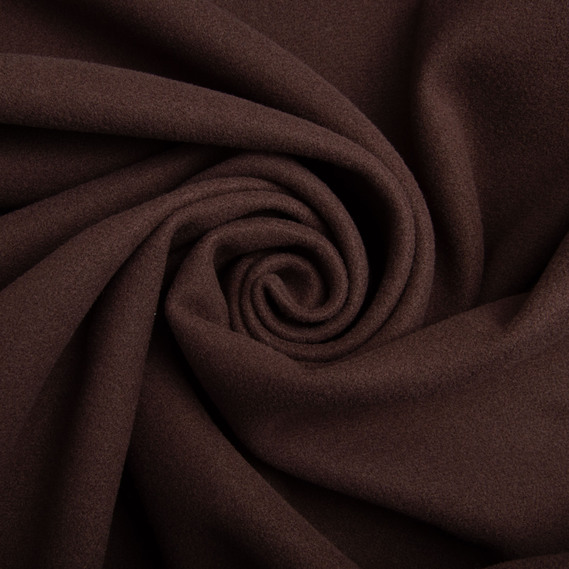 Ткань пальтовая Флоренс 150 см 360 гр/м2, плотная ткань для верхней одежды, пальто и курток шоколад, фото 1