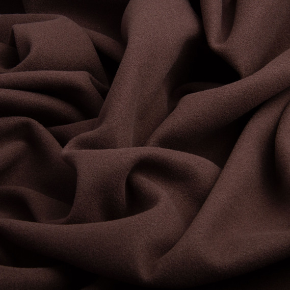 Ткань пальтовая Флоренс 150 см 360 гр/м2, плотная ткань для верхней одежды, пальто и курток шоколад, фото 2