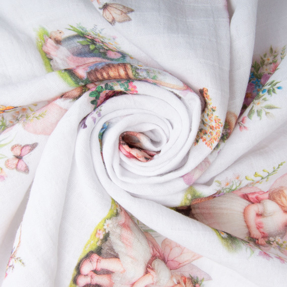 Ткань хлопок Муслин 160 см 218 гр/м2 для платьев, блузок, юбок, халатов, костюмов, пледов Маленька Фея, фото 1