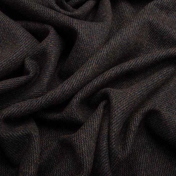 Ткань костюмная однотонная Твид 150 см 300 гр/м2, для одежды, платьев, костюмов, юбок V-3 шоколад, фото 3