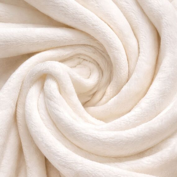 Velsoft blanket 170х210 cm, super soft, with  embroidery молоко, фото 4