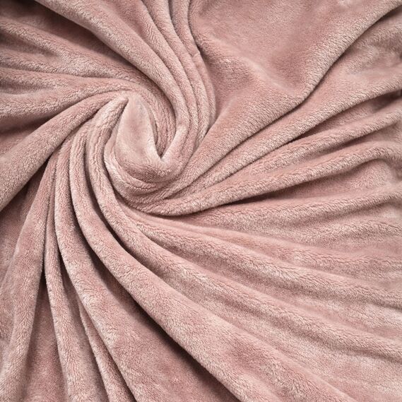 Плед покривало велсофт 170х210 см, надзвичайно м’який, з вишивкою пудра, фото 5