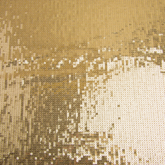Sequin knit fabric 140 cm wide 195 g/m2, suitable for evening dresses, suits, skirts, and stage wear золото, фото 2