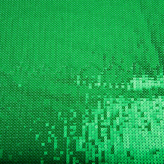 Sequin knit fabric 140 cm wide 195 g/m2, suitable for evening dresses, suits, skirts, and stage wear трава, фото 2