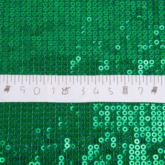 Ткань трикотаж пайетки 140 см 195 гр/м2, для вечерних платьев, костюмов, юбок и сценической одежды смарагд, фото 5