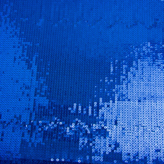 Sequin knit fabric 140 cm wide 195 g/m2, suitable for evening dresses, suits, skirts, and stage wear електрик, фото 2