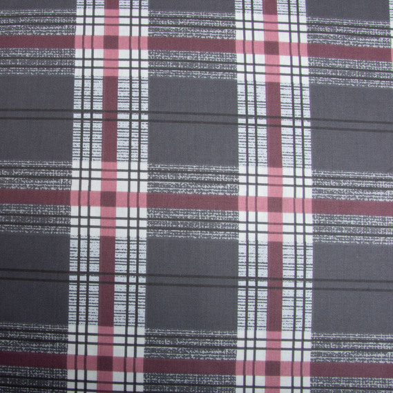 Ткань бязь ранфорс для постельного белья, хлопок, 125 гр/м2, 220 см R-98569 А Клітинка велика, фото 2