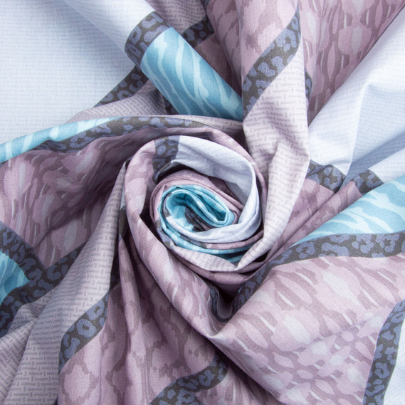 Ткань бязь ранфорс для постельного белья, хлопок, 125 гр/м2, 220 см R-17848 А Печворк, фото 1