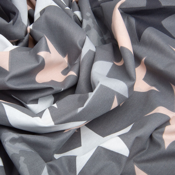 Ткань бязь ранфорс для постельного белья, хлопок, 125 гр/м2, 220 см R-5003 А STAR, фото 3