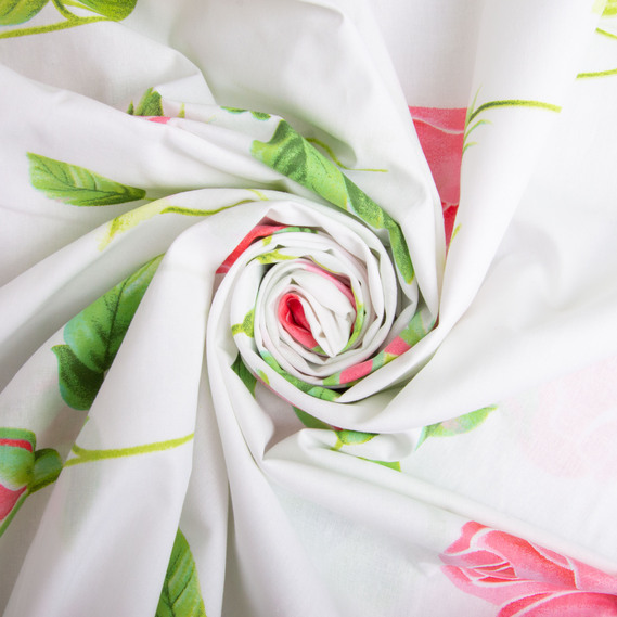 Ткань бязь ранфорс для постельного белья, хлопок, 125 гр/м2, 220 см R-7880 Глорія, фото 1