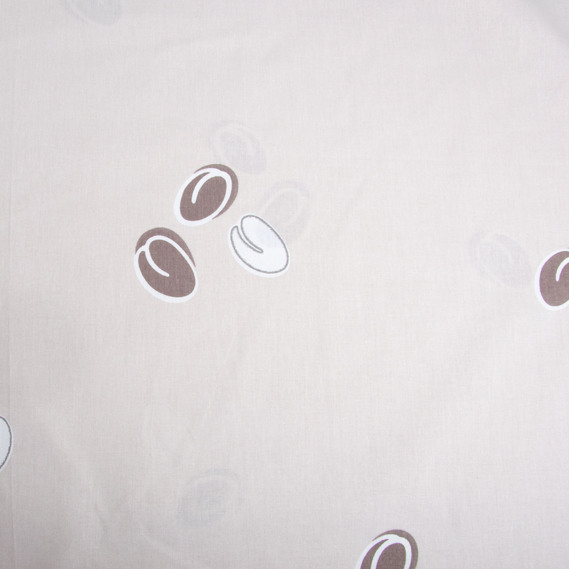 Тканина бязь ранфорс для постільної білизни, бавовна,  125 гр/м2, 220 см R-81258 В Кава, фото 2