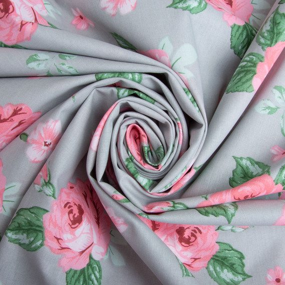 Тканина бязь ранфорс для постільної білизни, бавовна,  125 гр/м2, 220 см R-202405 Розана, фото 1