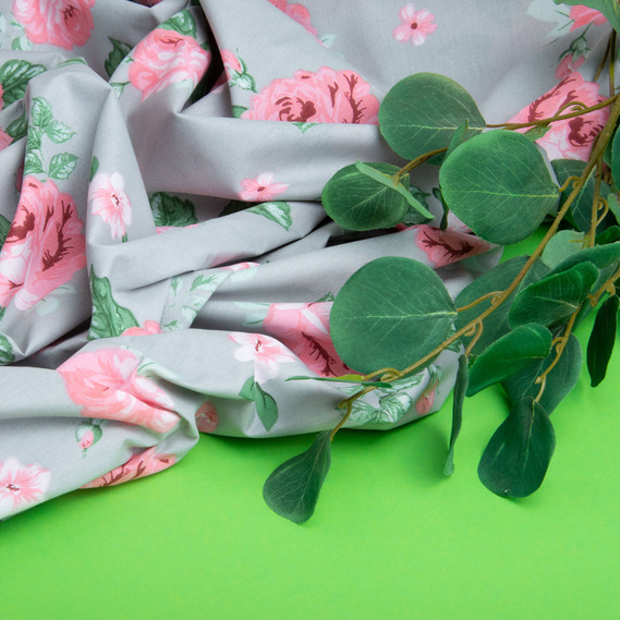 Тканина бязь ранфорс для постільної білизни, бавовна,  125 гр/м2, 220 см R-202405 Розана, фото 4