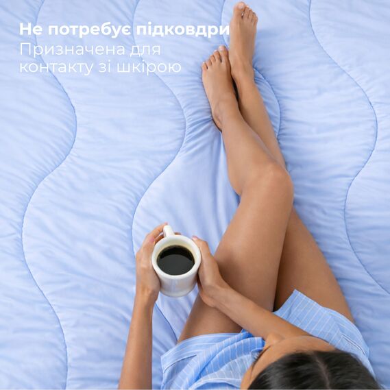 Summer Cooling Comforter 140х210 cm IDEIA for Hot Sleepers and Night Sweats, Breathable, Soft, Lightweight, Silky Smooth, фото 6