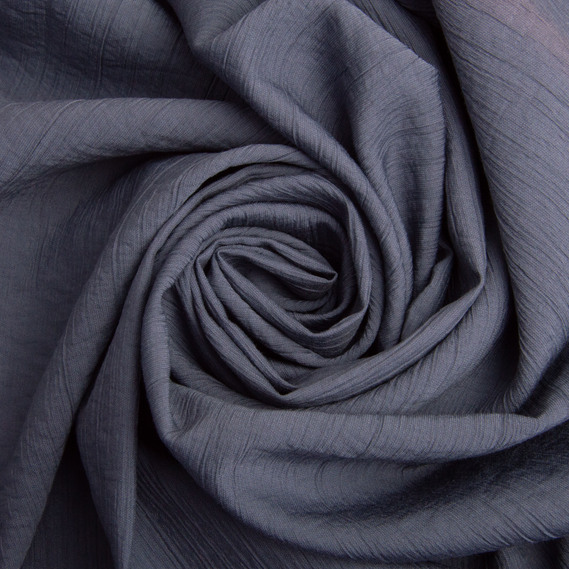 Dress Fabric Viscose Crêpe 135 gsm 150 cm for dresses, suits, and accessories т/сіра, фото 1