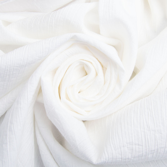 Dress Fabric Viscose Crêpe 135 gsm 150 cm for dresses, suits, and accessories молоко, фото 1