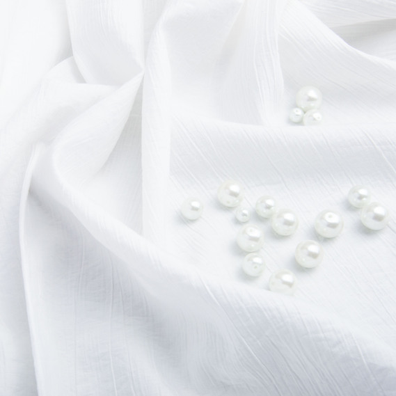 Dress Fabric Viscose Crêpe 135 gsm 150 cm for dresses, suits, and accessories молоко, фото 3