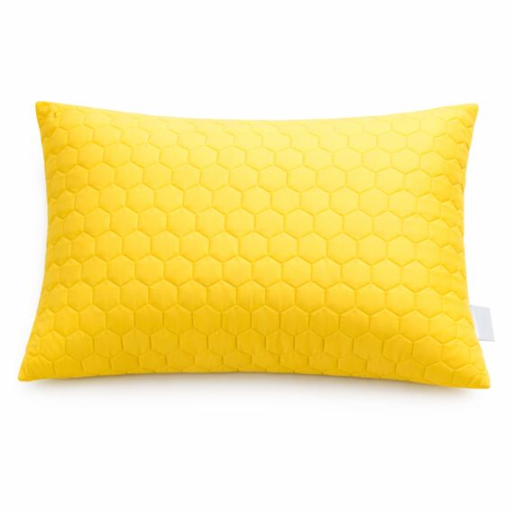 SunnyMood Pillow 50х70 cm by IDEIA with quilted cover and zipper, hypoallergenic filling жовта, фото 5