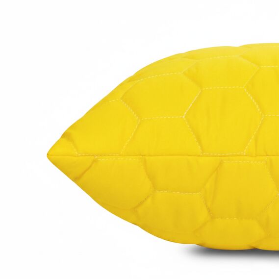 SunnyMood Pillow 50х70 cm by IDEIA with quilted cover and zipper, hypoallergenic filling жовта, фото 6