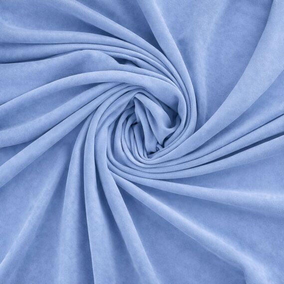 Комплект штор 2 шт 150х260 см, Soft Velvet Lux шторы, гардины, портьеры на шторной тесьме V-34 блакитна, фото 2