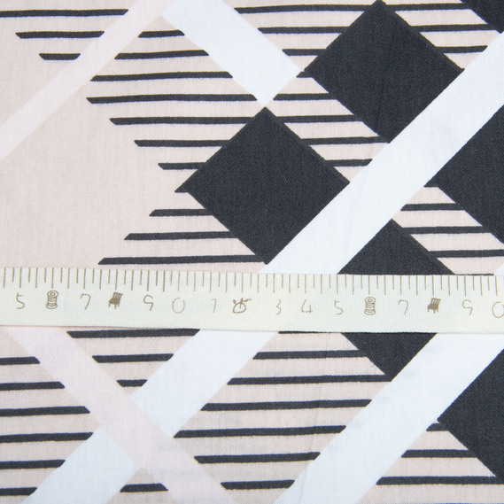 Тканина бавовна сатин для постільної білизни, натуральна тканина, постільна білизна 120 гр/м2 S-8127-А Барбара беж, фото 5