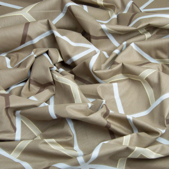 Ткань хлопок сатин для постельного белья, натуральная ткань, постельное белье, 120 гр/м2 S-3395-А шарм коричн., фото 1