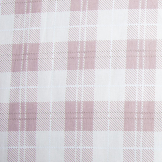 Тканина бавовна сатин для постільної білизни, натуральна тканина, постільна білизна 120 гр/м2 S-989170-В клітинка бейліс, фото 2