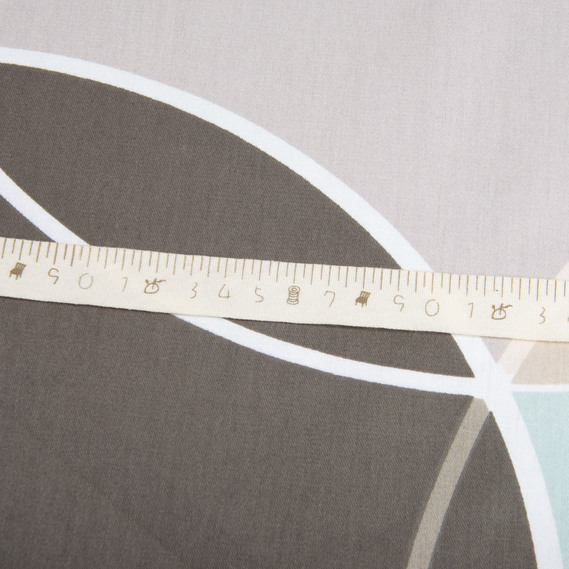 Ткань хлопок сатин для постельного белья, натуральная ткань, постельное белье, 120 гр/м2 S-066-А кульки бірюза/сірий, фото 5