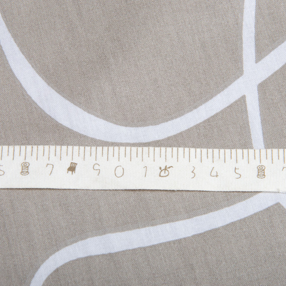 Тканина бавовна сатин для постільної білизни, натуральна тканина, постільна білизна 120 гр/м2 S-6035-В стрічка т.беж, фото 5