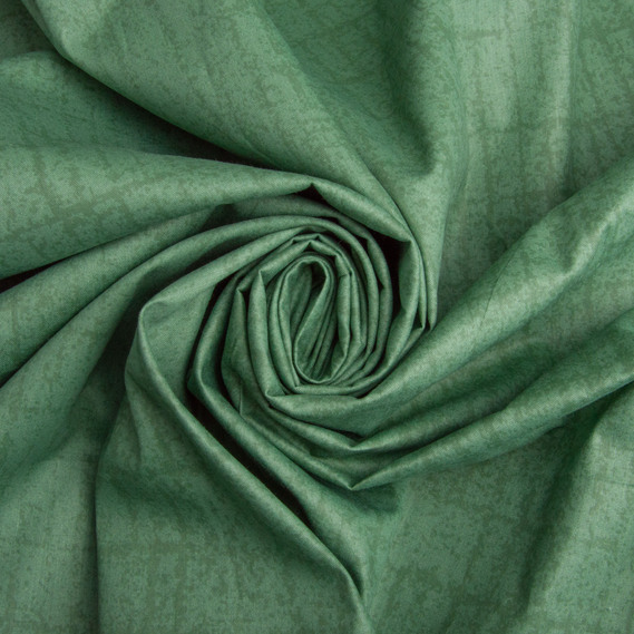 Тканина бавовна сатин для постільної білизни, натуральна тканина, постільна білизна 120 гр/м2 S-407-В поле т.зелений, фото 1