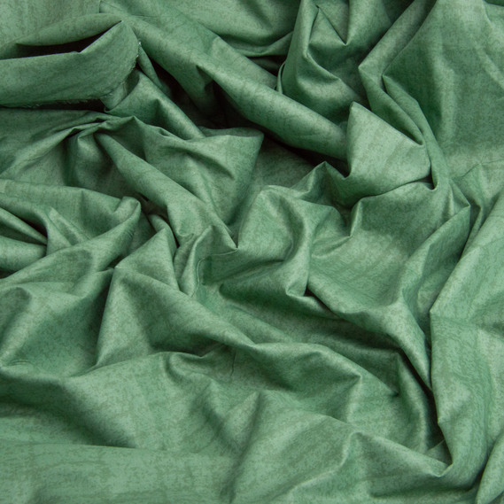 Тканина бавовна сатин для постільної білизни, натуральна тканина, постільна білизна 120 гр/м2 S-407-В поле т.зелений, фото 3