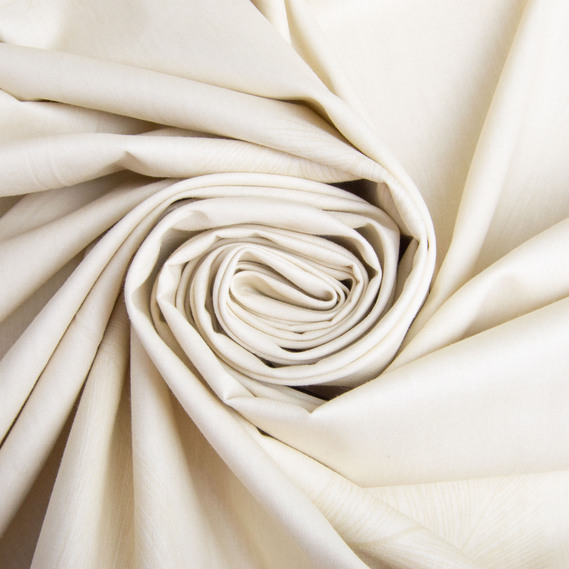 Тканина бавовна сатин для постільної білизни, натуральна тканина, постільна білизна 120 гр/м2 S-8071- В пір`ячко крем, фото 1