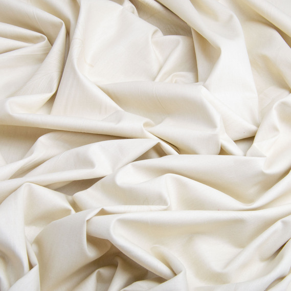 Тканина бавовна сатин для постільної білизни, натуральна тканина, постільна білизна 120 гр/м2 S-8071- В пір`ячко крем, фото 2