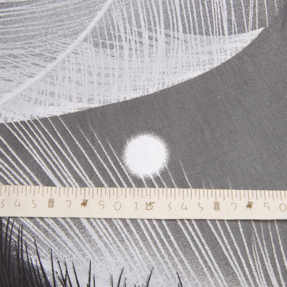 Тканина бавовна сатин для постільної білизни, натуральна тканина, постільна білизна 120 гр/м2 S-8071-А  пір`ячко т.сірий, фото 5