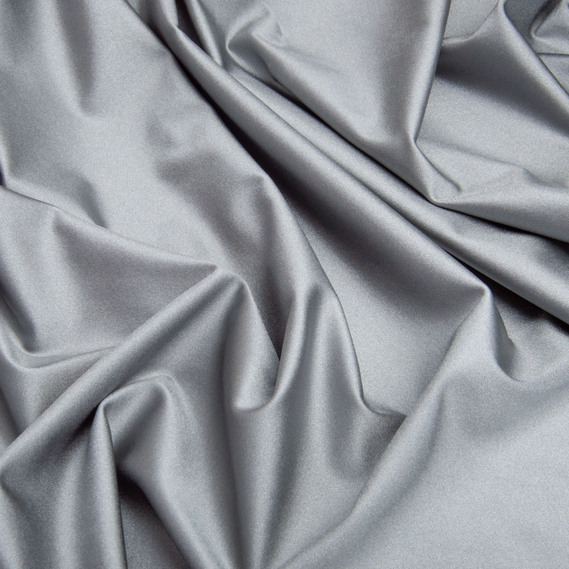 Тканина трикотаж Біфлекс 200 гр/м2, тканина стрейчева трикотажна, еластична для купальників та спортивного одягу сіра, фото 2