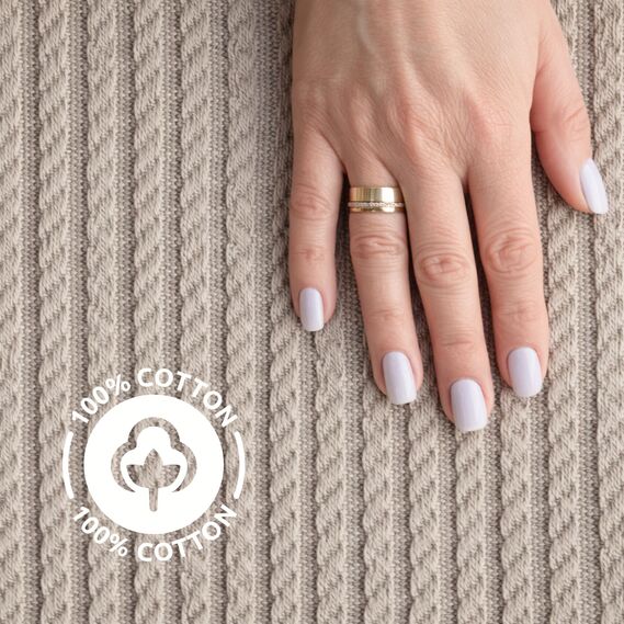 Плед простынь 220х235 см, хлопок, для кровати, дивана, пляжа, натуральный беж, фото 2